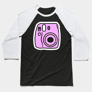 Insta Mini // Line Art Sticker Baseball T-Shirt